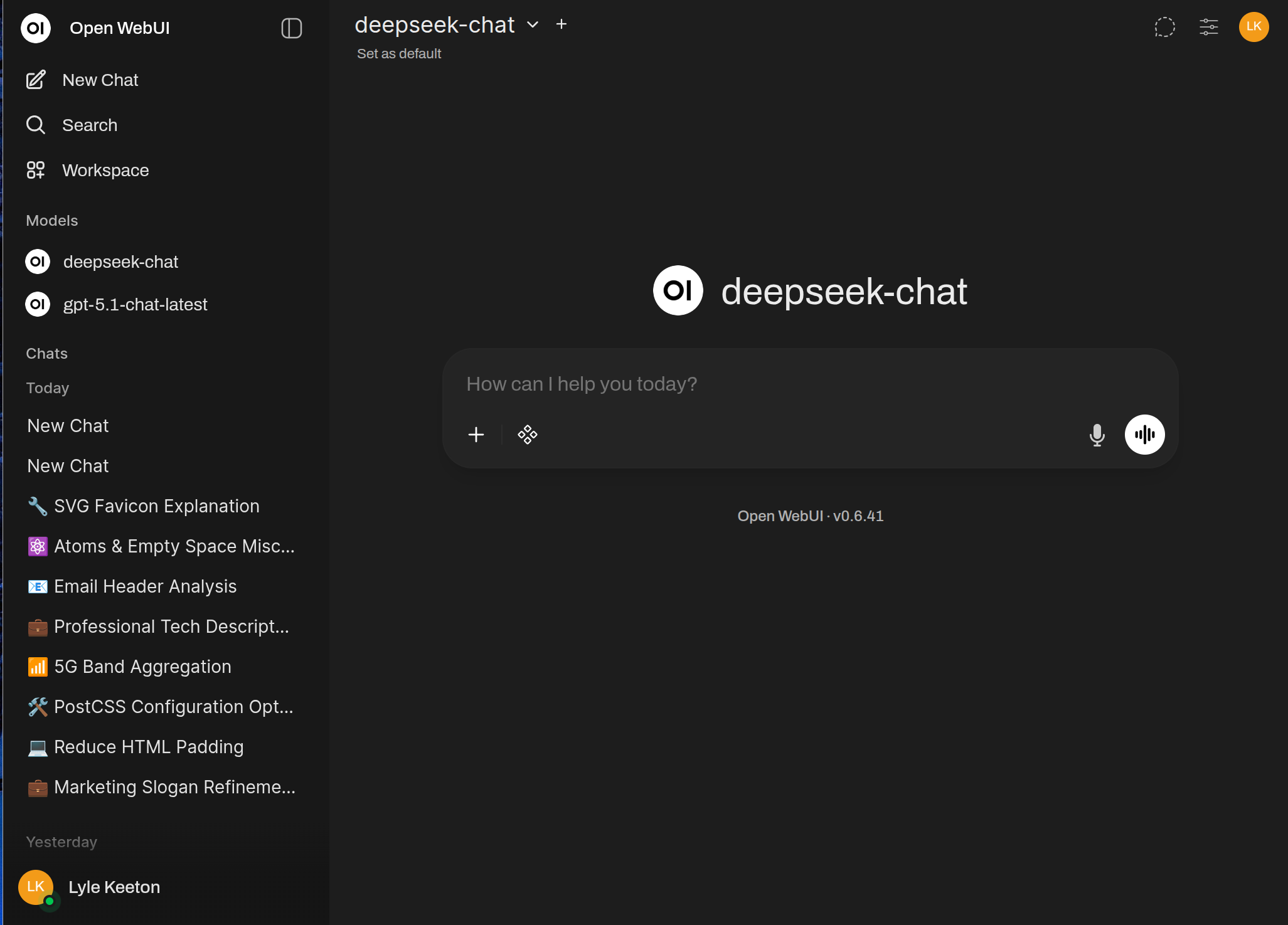 AI Chat Interface - Enterprise AI Solution